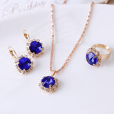 Fashion Round Crystal Jewelry Set